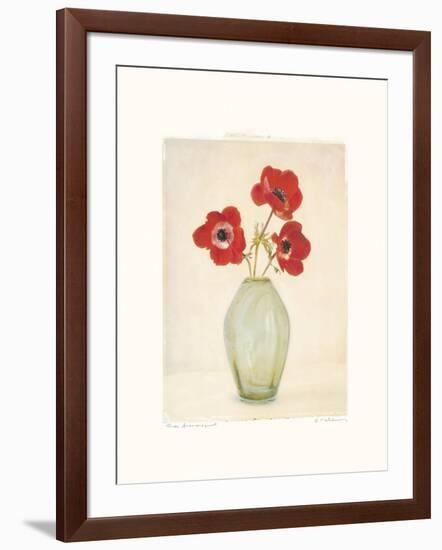 Three Anemones-Amy Melious-Framed Art Print