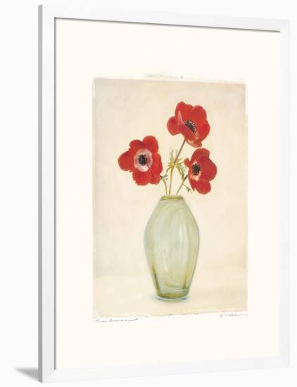 Three Anemones-Amy Melious-Framed Art Print