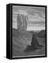 Three Angels Appear to Abraham and Inform Him of God's Intentions-Gustave Dor?-Framed Stretched Canvas