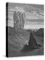 Three Angels Appear to Abraham and Inform Him of God's Intentions-Gustave Dor?-Stretched Canvas