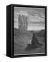 Three Angels Appear to Abraham and Inform Him of God's Intentions-Gustave Dor?-Framed Stretched Canvas