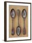 Three Antique Tarnished Silver Teaspoons-Den Reader-Framed Photographic Print