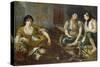 Three arab women (Study for the oil painting)-Eugene Delacroix-Stretched Canvas