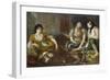 Three arab women (Study for the oil painting)-Eugene Delacroix-Framed Giclee Print