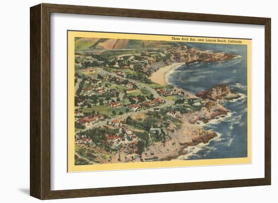 Three Arch Bay, Laguna Beach, California-null-Framed Art Print