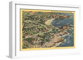 Three Arch Bay, Laguna Beach, California-null-Framed Art Print