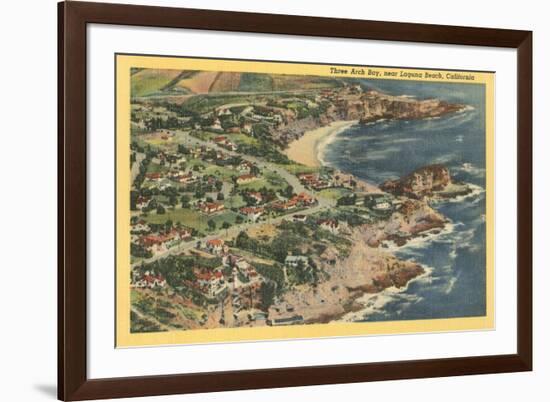 Three Arch Bay, Laguna Beach, California-null-Framed Premium Giclee Print