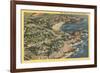 Three Arch Bay, Laguna Beach, California-null-Framed Premium Giclee Print