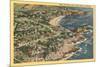 Three Arch Bay, Laguna Beach, California-null-Mounted Premium Giclee Print