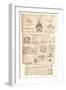 Three architectural drawings, c1472-c1519 (1883)-Leonardo Da Vinci-Framed Giclee Print