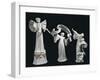 Three Art Nouveau Style Statuettes of Female Figures of Triumph-Agathon Leonard-Framed Giclee Print