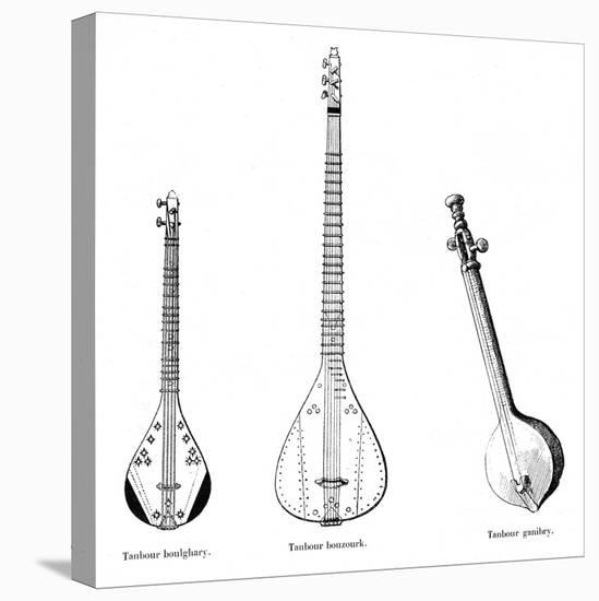 Three Asian Musical Instruments-null-Stretched Canvas