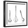 Three Asian Musical Instruments-null-Framed Art Print