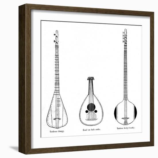 Three Asian Musical Instruments-null-Framed Art Print