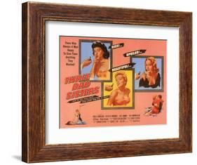 Three Bad Sisters, 1955-null-Framed Art Print