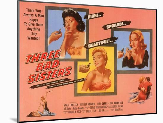 Three Bad Sisters, 1955-null-Mounted Art Print