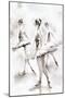 Three Ballerinas-Aimee Del Valle-Mounted Art Print