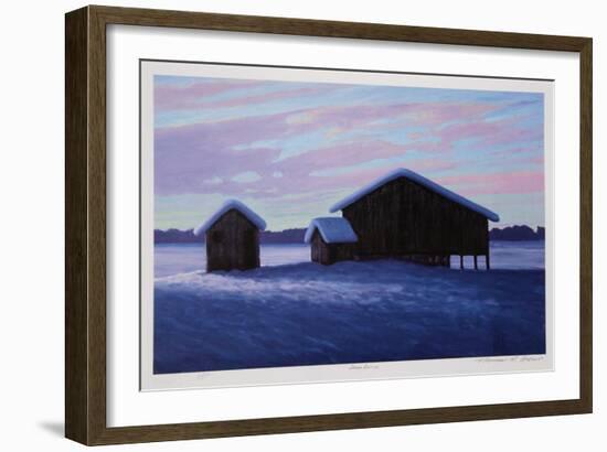 Three Barns-Norman R^ Brown-Framed Collectable Print