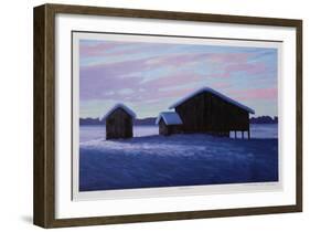 Three Barns-Norman R^ Brown-Framed Collectable Print