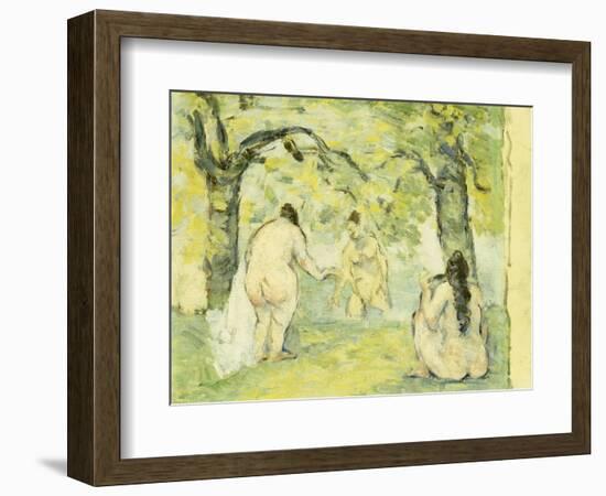 Three Bathers, 1875-77-Paul Cézanne-Framed Giclee Print