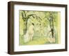 Three Bathers, 1875-77-Paul Cézanne-Framed Giclee Print