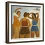 Three Bathers at Lake Balaton-Karoly Patko-Framed Giclee Print