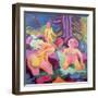 Three Bathers in a Stream-Ernst Ludwig Kirchner-Framed Giclee Print