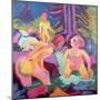 Three Bathers in a Stream-Ernst Ludwig Kirchner-Mounted Giclee Print