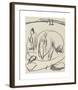 Three Bathers in the Sea-Ernst Ludwig Kirchner-Framed Premium Giclee Print
