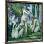 Three Bathers Painting by Paul Cezanne (1839-1906). 1875-1877 Sun. 0,22X0,19 M Paris, Musee D'orsay-Paul Cezanne-Mounted Giclee Print