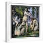 Three Bathers-Paul Cézanne-Framed Giclee Print