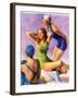 "Three Bathing Beauties,"July 8, 1933-John LaGatta-Framed Giclee Print