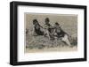 Three Bathing Beauties Relaxing by the Sea at Cayeux-Sur-Mer, France-null-Framed Photographic Print