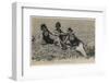 Three Bathing Beauties Relaxing by the Sea at Cayeux-Sur-Mer, France-null-Framed Photographic Print