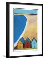 Three Beach Cabanas-Gale McKee-Framed Giclee Print