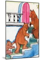 Three Bears Go Upstairs-Julia Letheld Hahn-Mounted Art Print