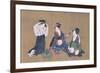 Three Beauties, circa 1790-Kitagawa Utamaro-Framed Giclee Print