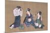 Three Beauties, circa 1790-Kitagawa Utamaro-Mounted Giclee Print