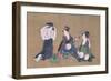 Three Beauties, circa 1790-Kitagawa Utamaro-Framed Giclee Print