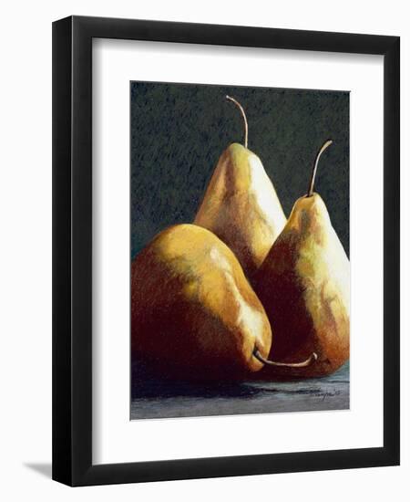 Three Big Pears-Helen J. Vaughn-Framed Premium Giclee Print