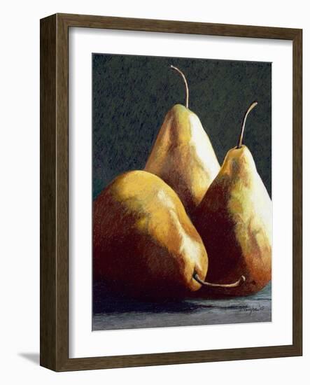 Three Big Pears-Helen J. Vaughn-Framed Giclee Print