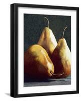 Three Big Pears-Helen J. Vaughn-Framed Giclee Print