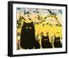 Three Black Cats-Maud Lewis-Framed Art Print