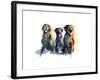 Three Black Labs, 2015-John Keeling-Framed Giclee Print