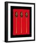 Three Black Roses-FS Studio-Framed Giclee Print