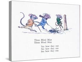 Three Blind Mice, Three Blind Mice, See How They Run-Walton Corbould-Stretched Canvas