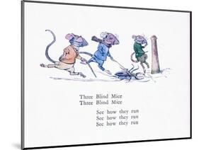 Three Blind Mice, Three Blind Mice, See How They Run-Walton Corbould-Mounted Giclee Print