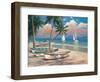 Three Boats on Beach-Tan Chun-Framed Art Print