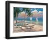 Three Boats on Beach-Tan Chun-Framed Art Print