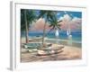 Three Boats on Beach-Tan Chun-Framed Art Print